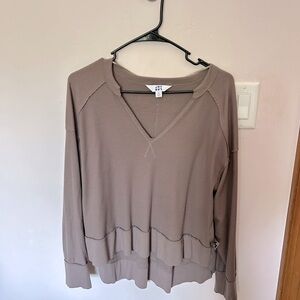 Joy lab at Target brown long sleeve shirt